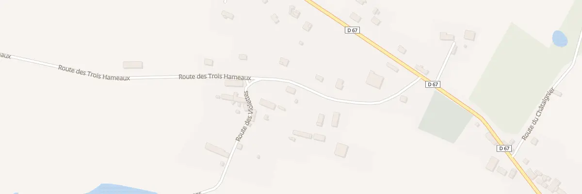 Plan du 223 Rte des Trois Hameaux à Dussac