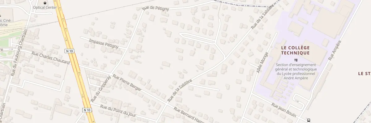 Plan du 14 Rue de la Sablière à Vendôme