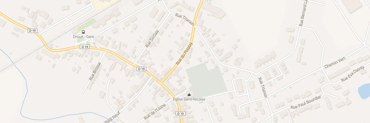 Plan du 12 Rue du Poislay à Droué