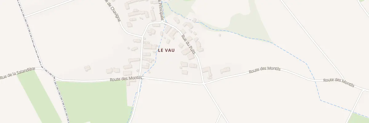 Plan du 1 Rue du Puits à Mosnes