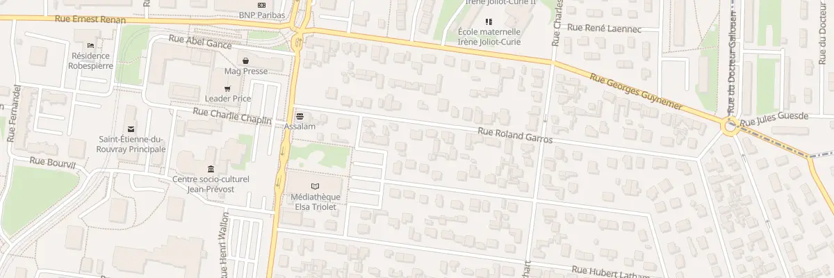 Plan du 12B Rue Roland Garros à Saint-Étienne-du-Rouvray
