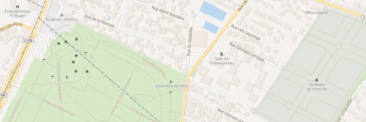 Plan du 106 Rue du Madrillet à Sotteville-lès-Rouen