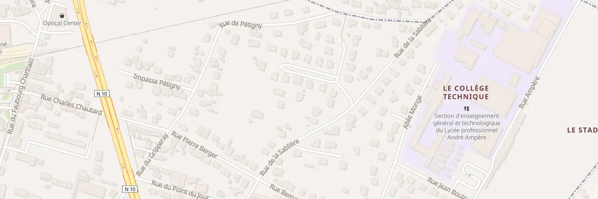 Plan du 18 Rue de la Sablière à Vendôme