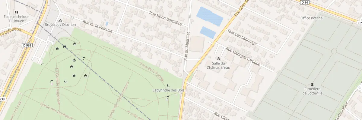 Plan du 104 Rue du Madrillet à Sotteville-lès-Rouen