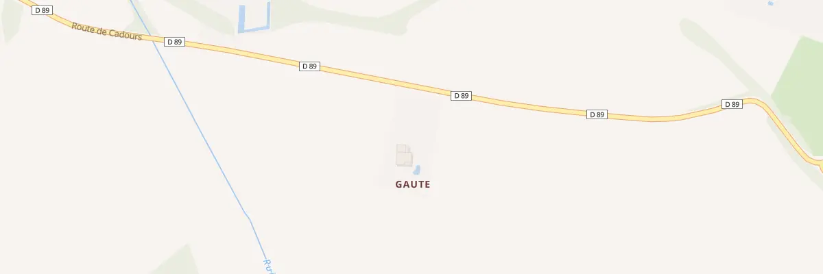 Plan du 72 Gaute à Caubiac