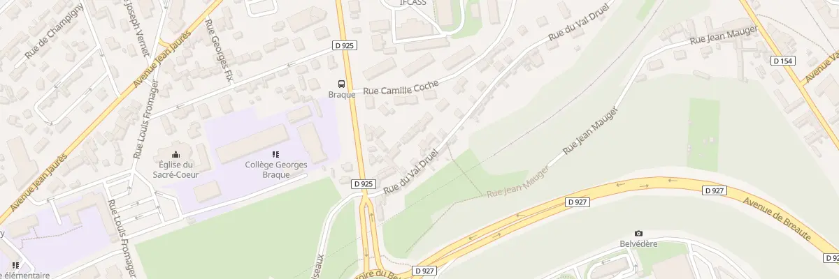 Plan du 9 Rue Val Druel à Dieppe
