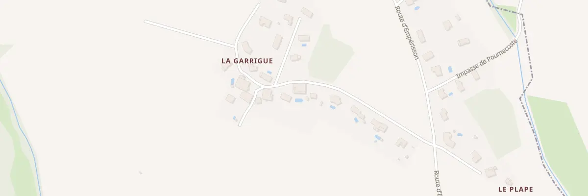Plan du 297 Imp de la Garrigue à Caubiac