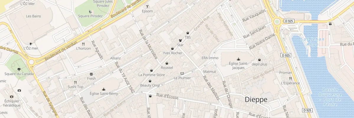 Plan du 99 Grande Rue à Dieppe