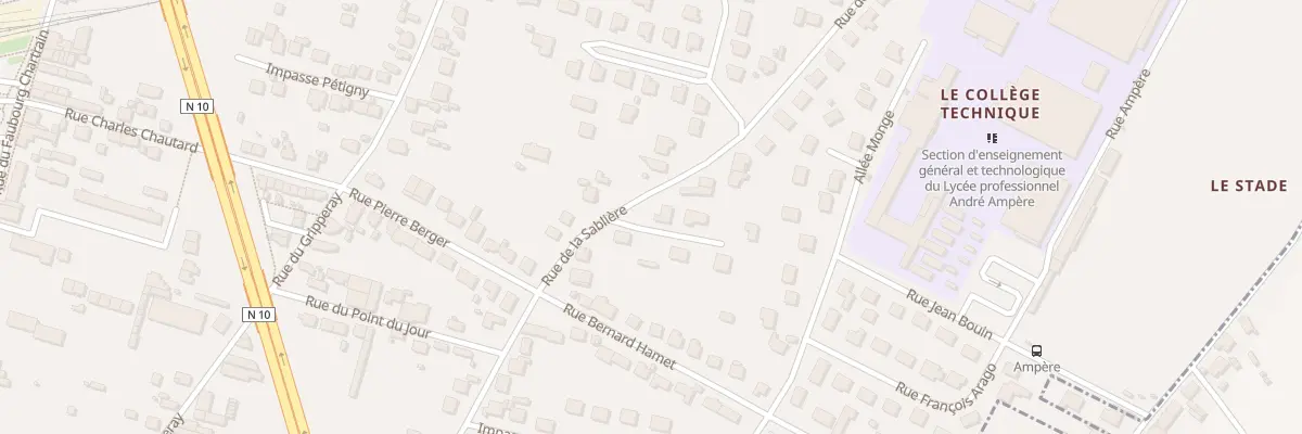 Plan du 7 Rue de la Sablière à Vendôme