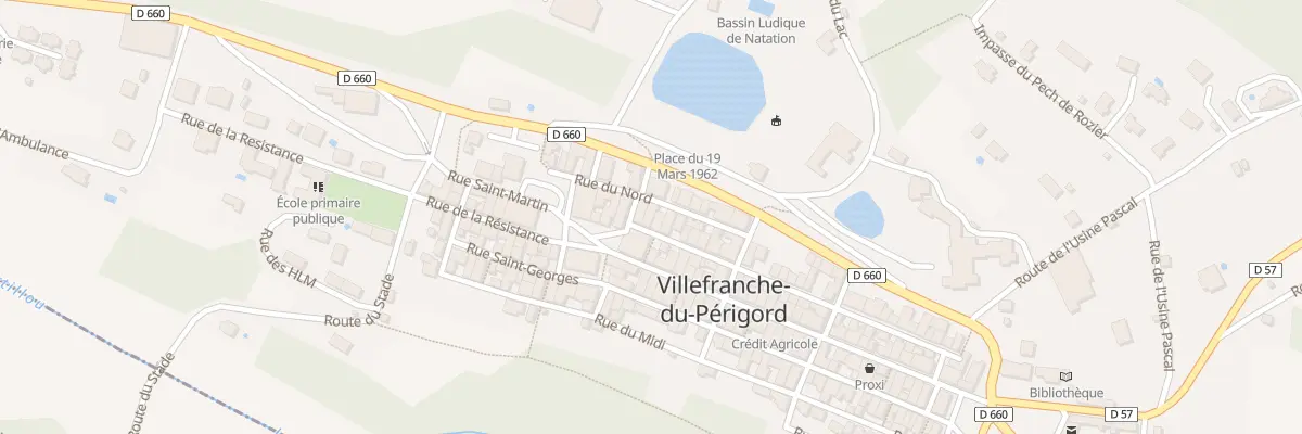 Plan du 46 Rue Saint Martin à Villefranche-du-Périgord
