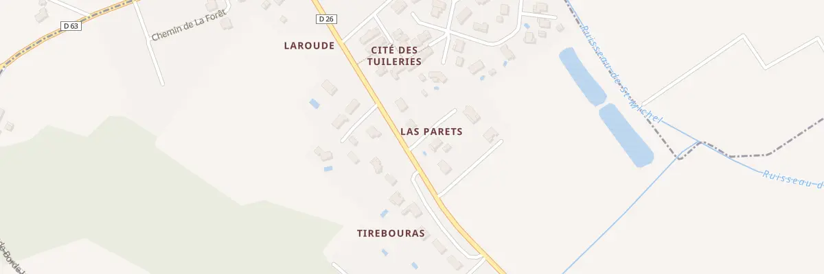 Plan du 281 Rte de Las Parets à Saint-Aignan