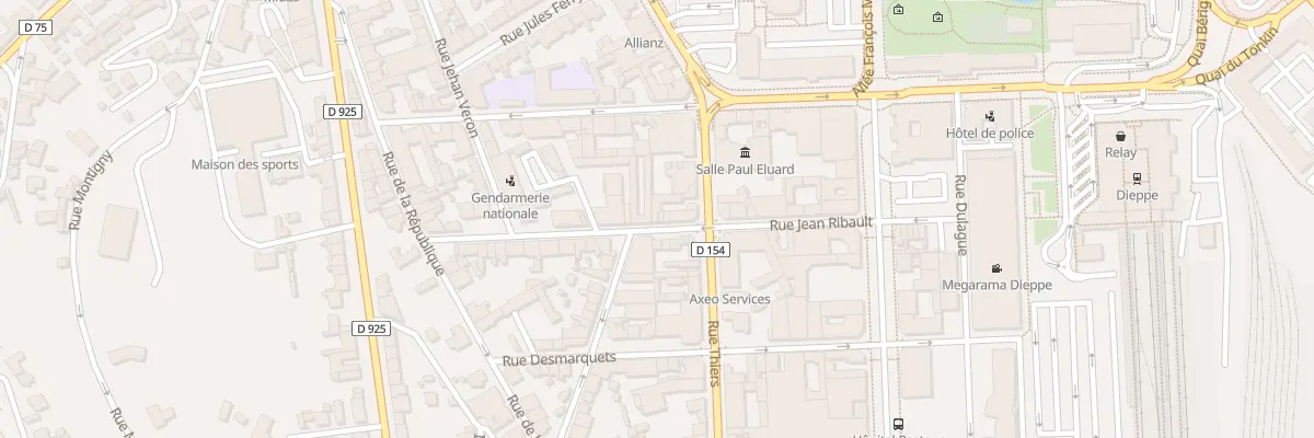 Plan du 26B Rue Jean Ribault à Dieppe