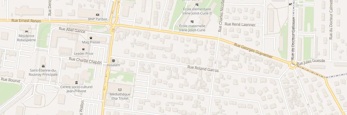 Plan du 21 Rue Roland Garros à Saint-Étienne-du-Rouvray