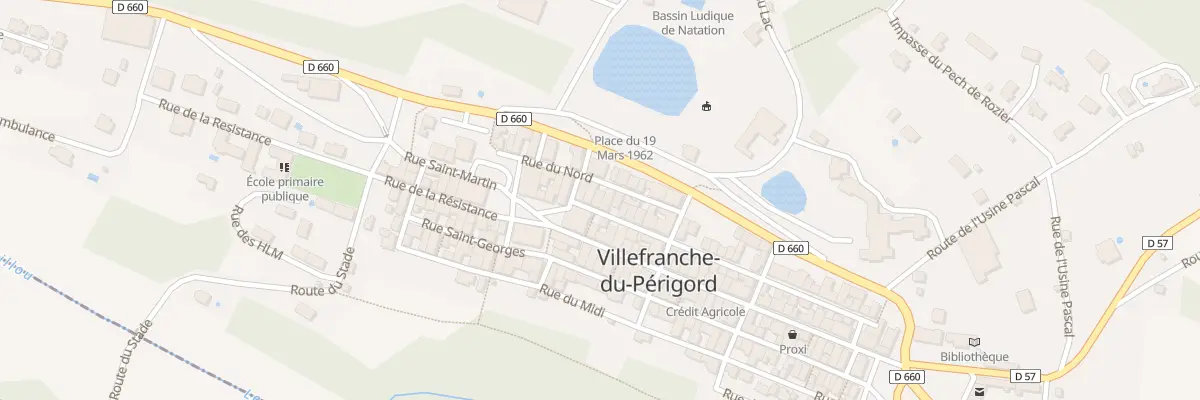 Plan du 45 Rue Saint Martin à Villefranche-du-Périgord