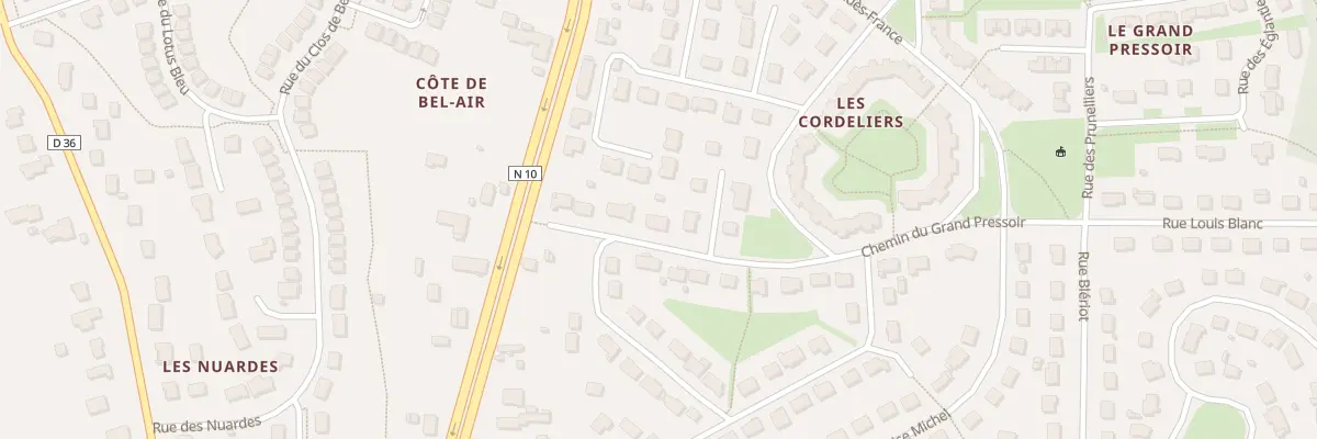 Plan du 10 Che du Grand Pressoir à Saint-Ouen