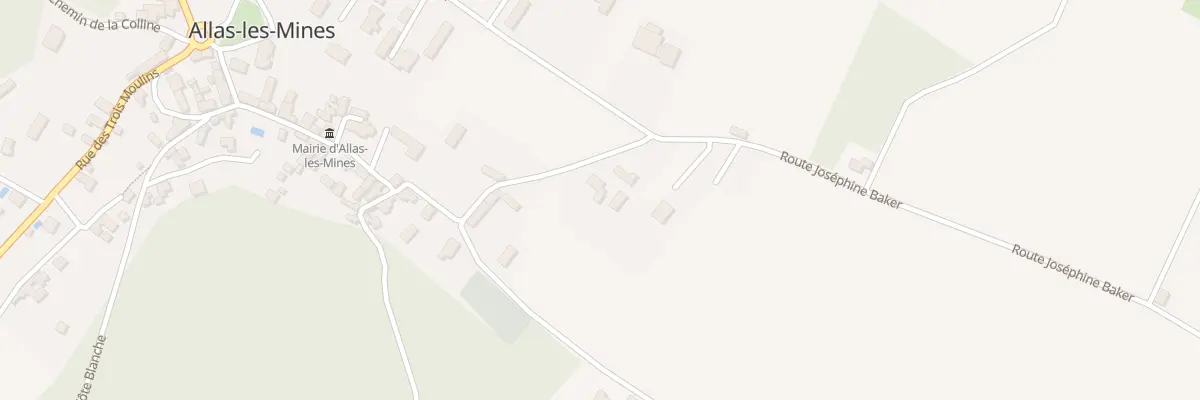 Plan du 20B La Gourgue et Pradasque à Allas-les-Mines