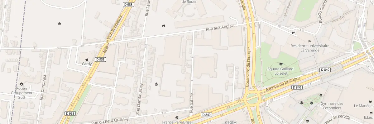 Plan du 2C Rue Sablee à Rouen
