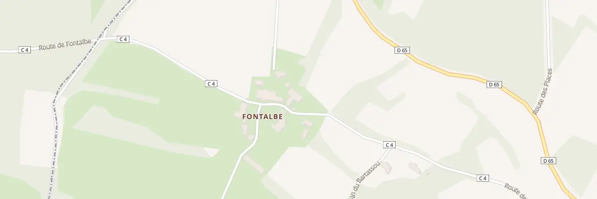 Plan du 5105 Fontalbe à Sérignac