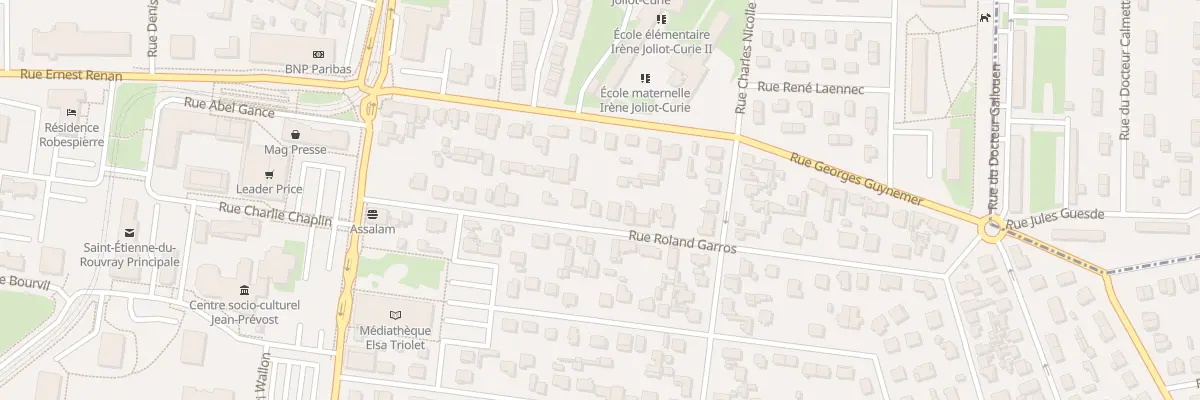 Plan du 23 Rue Roland Garros à Saint-Étienne-du-Rouvray