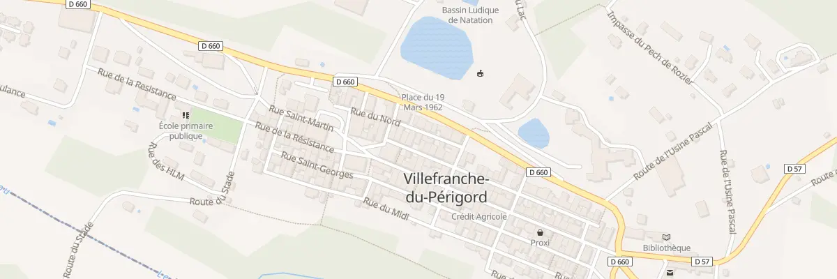 Plan du 43 Rue Saint Martin à Villefranche-du-Périgord