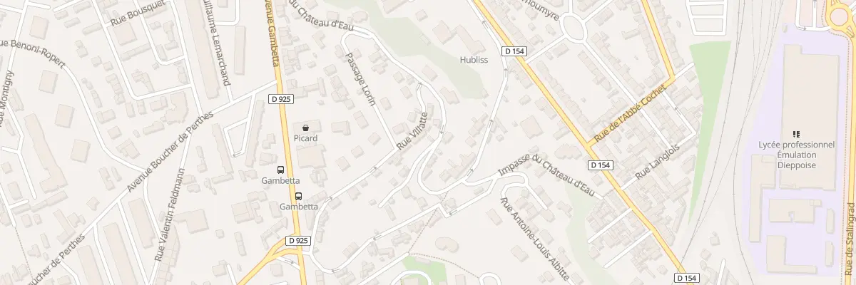 Plan du 20 Rue Villatte à Dieppe