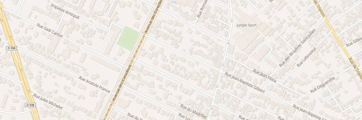 Plan du 8 Rue Jean-Bapt Gilbert à Sotteville-lès-Rouen