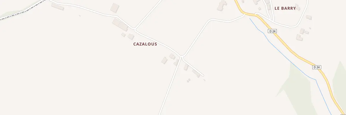 Plan du 5068 Cazalous à Belvèze