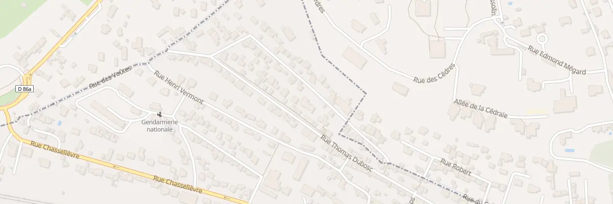 Plan du 92 Rue Thomas Dubosc à Rouen
