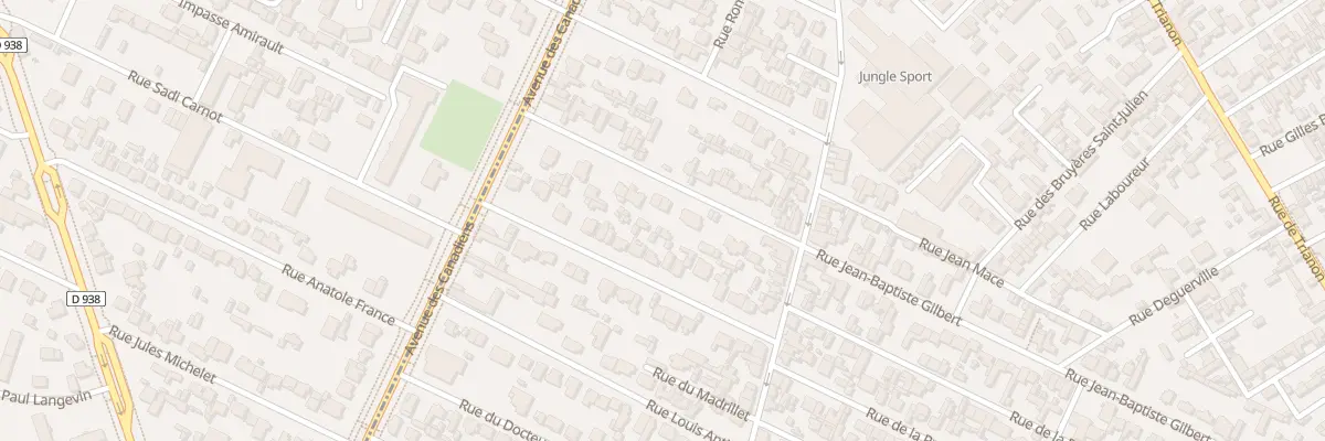 Plan du 10 Rue Jean-Bapt Gilbert à Sotteville-lès-Rouen