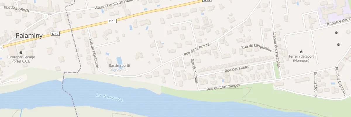 Plan du 11 La Pointe à Cazères