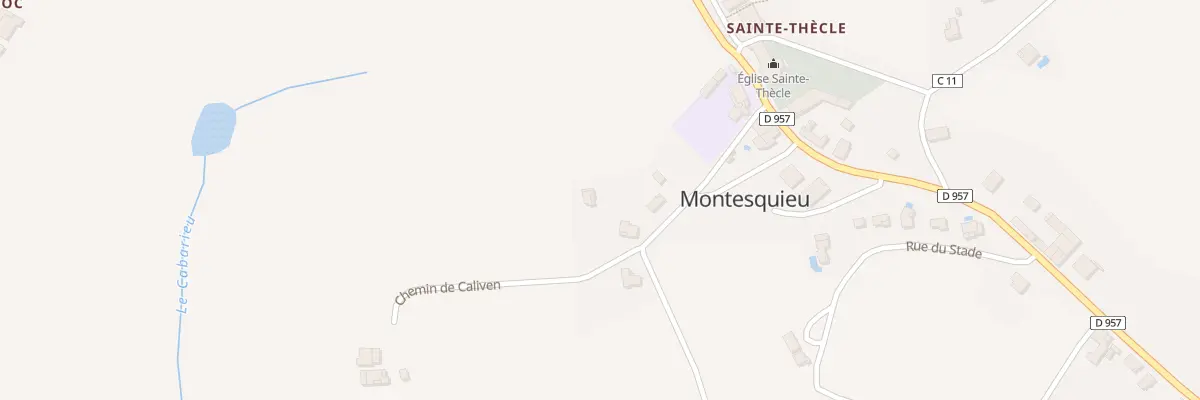 Plan du 118 Che de Caliven à Montesquieu