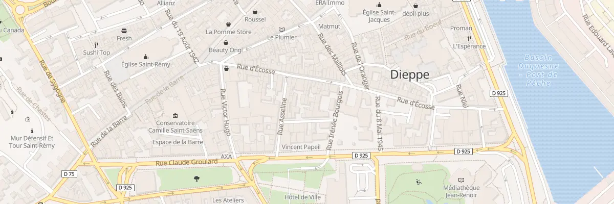 Plan du 65 Rue D’Ecosse à Dieppe