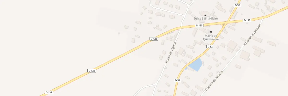 Plan du 12 Rte de Lignon à Quatremare