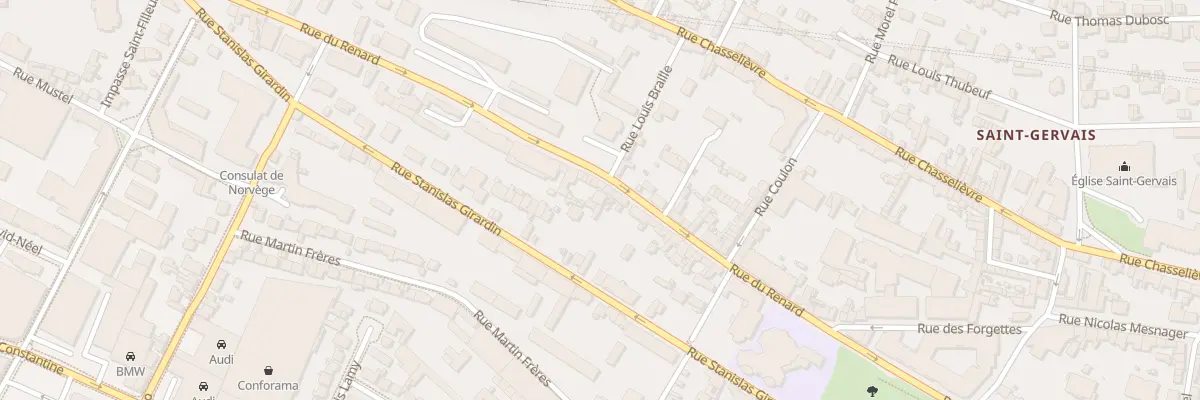Plan du 133B Rue du Renard à Rouen