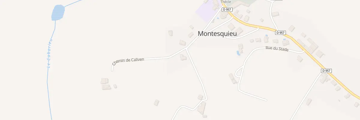 Plan du 75 Che de Caliven à Montesquieu