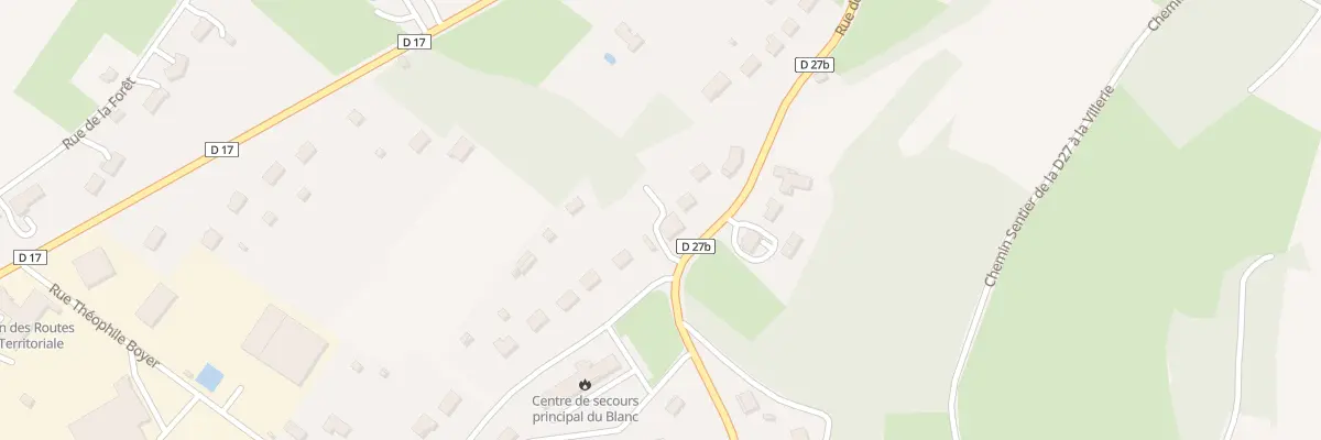 Plan du 3 Rue des Echardons au Blanc