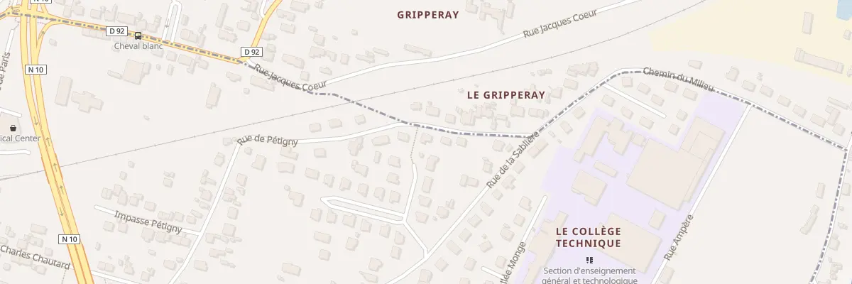 Plan du 29 Rue de Pétigny à Vendôme