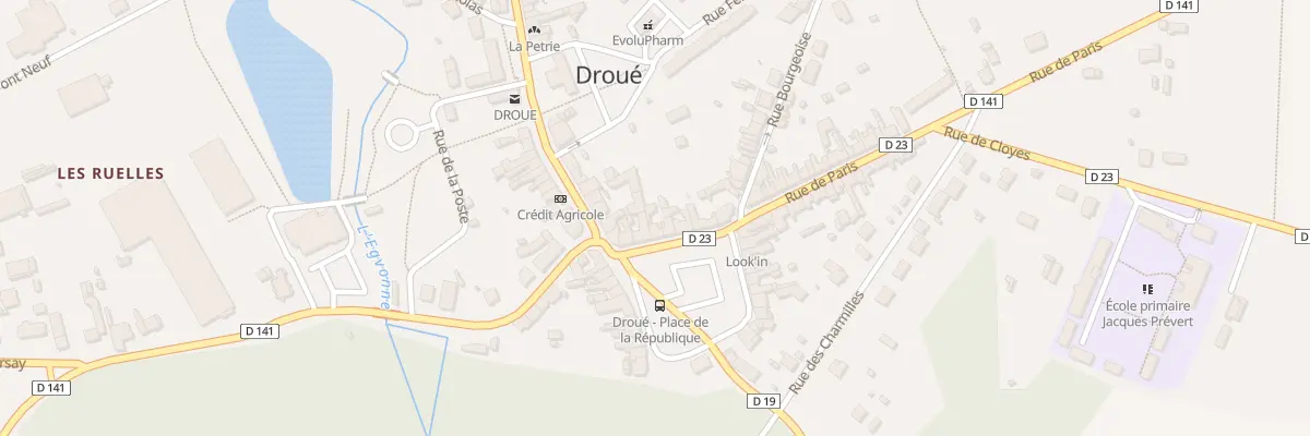 Plan du 32 Pl de la République à Droué