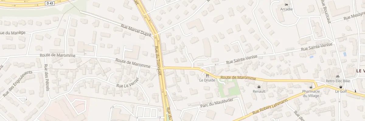 Plan du 43 Rte de Maromme à Mont-Saint-Aignan