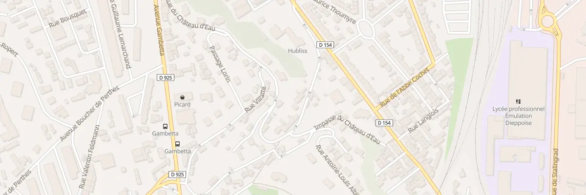 Plan du 6 Rue Chateau d’Eau à Dieppe