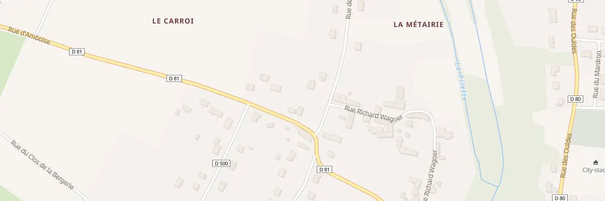 Plan du 20B Rue d’Amboise à Francueil
