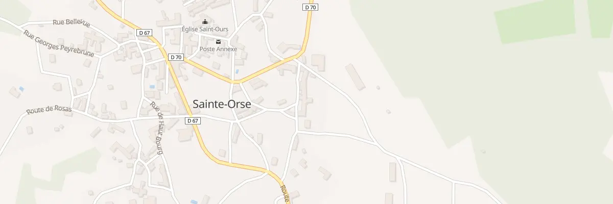 Plan du 60 Le Bourg à Sainte-Orse