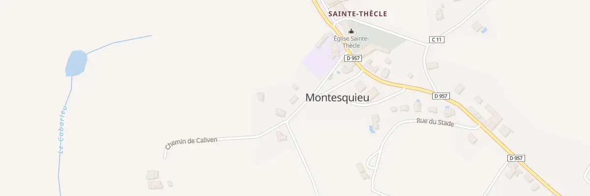 Plan du 4 Che de Caliven à Montesquieu