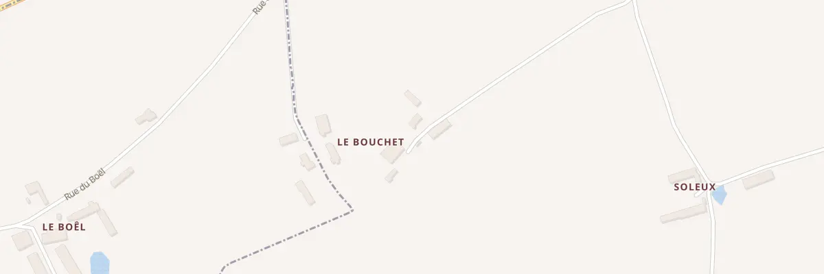 Plan du 5001F Le Bouchet Touteville à Crucheray