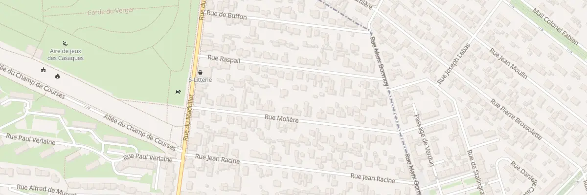 Plan du 25 Rue Moliere à Saint-Étienne-du-Rouvray