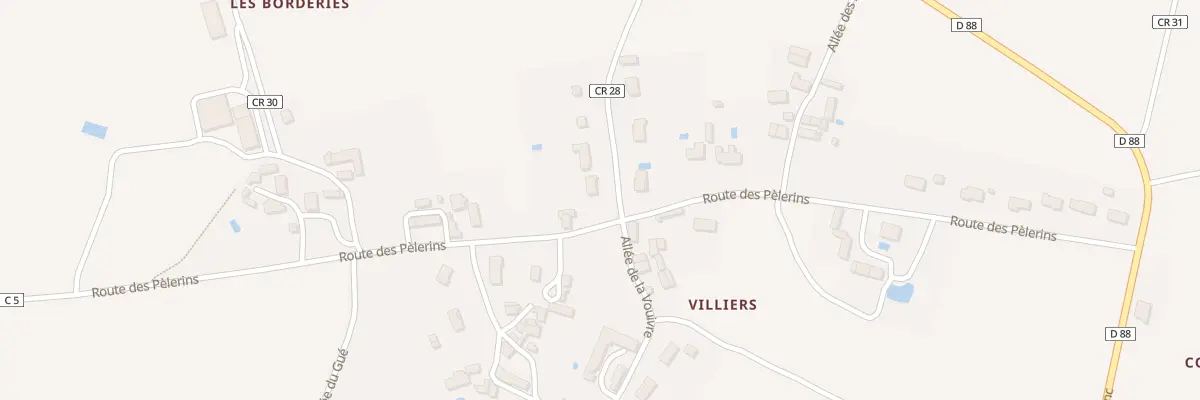 Plan du 1 All des Borderies à Mauvières