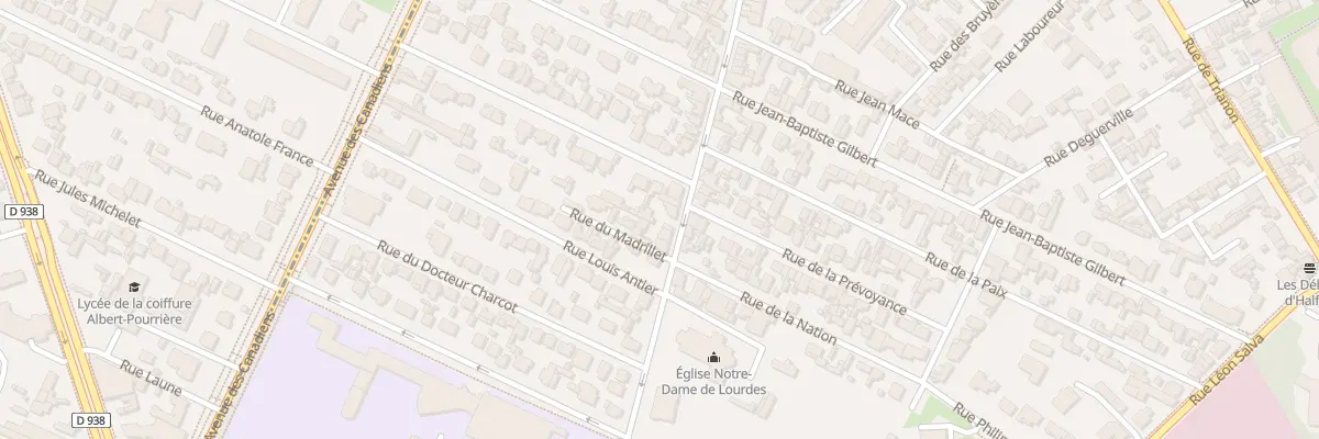 Plan du 54 Rue du Madrillet à Sotteville-lès-Rouen