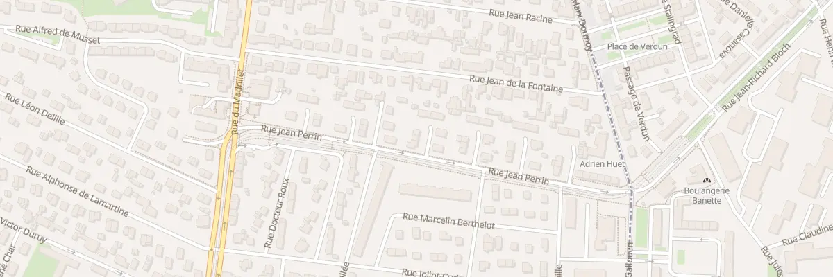 Plan du 33 Rue Jean Perrin à Saint-Étienne-du-Rouvray