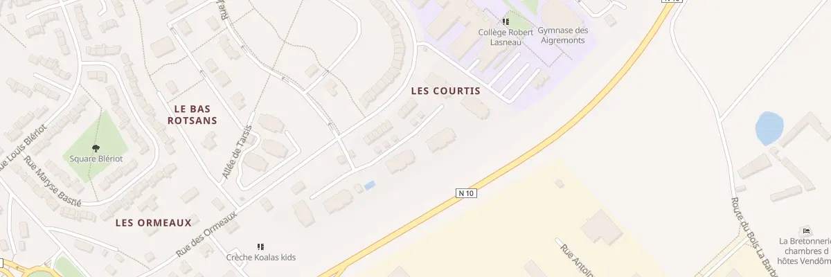 Plan du 410 Rue des Ormeaux à Vendôme
