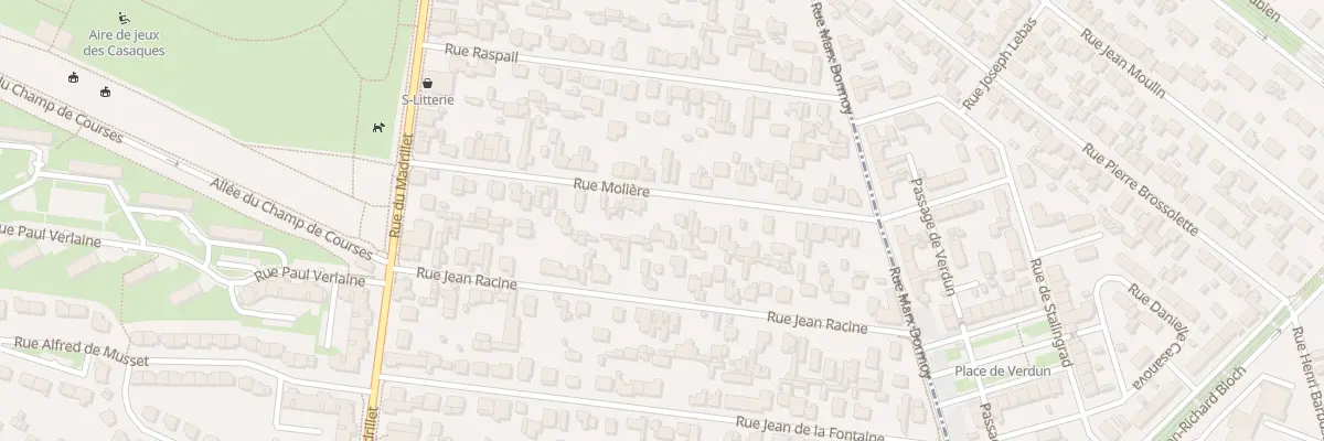 Plan du 28 Rue Moliere à Saint-Étienne-du-Rouvray